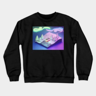 Cable Car in Snow Crewneck Sweatshirt